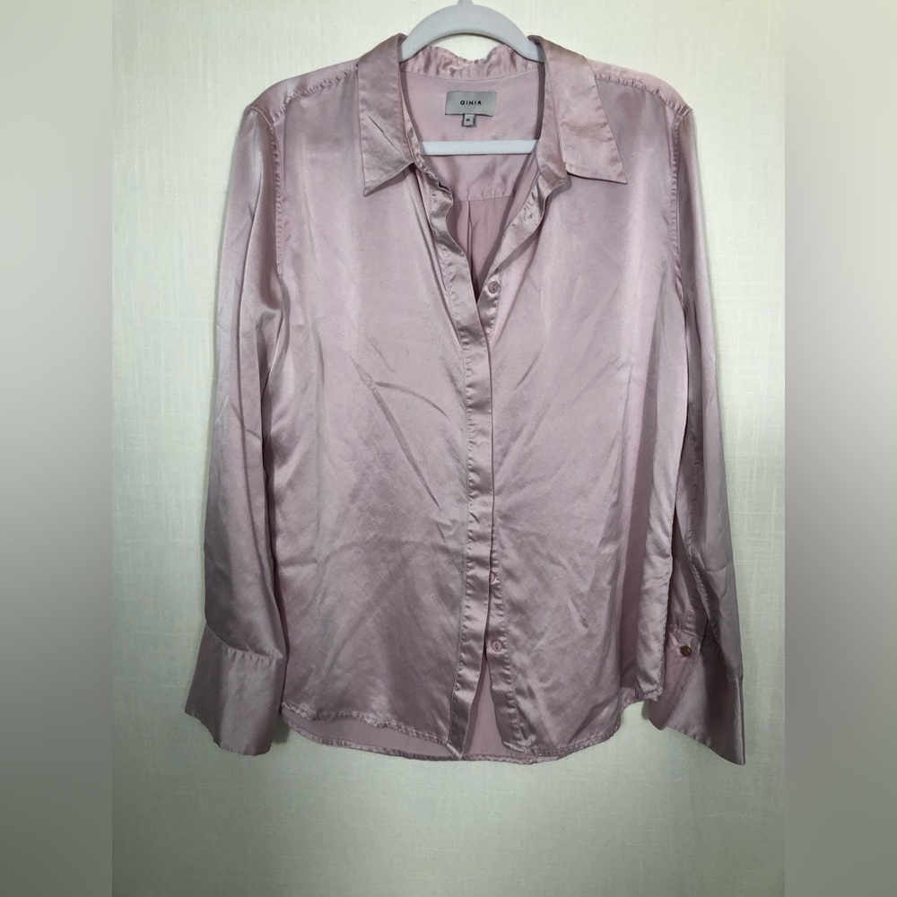 Ginia silk blouse, light purple, EUC 2682